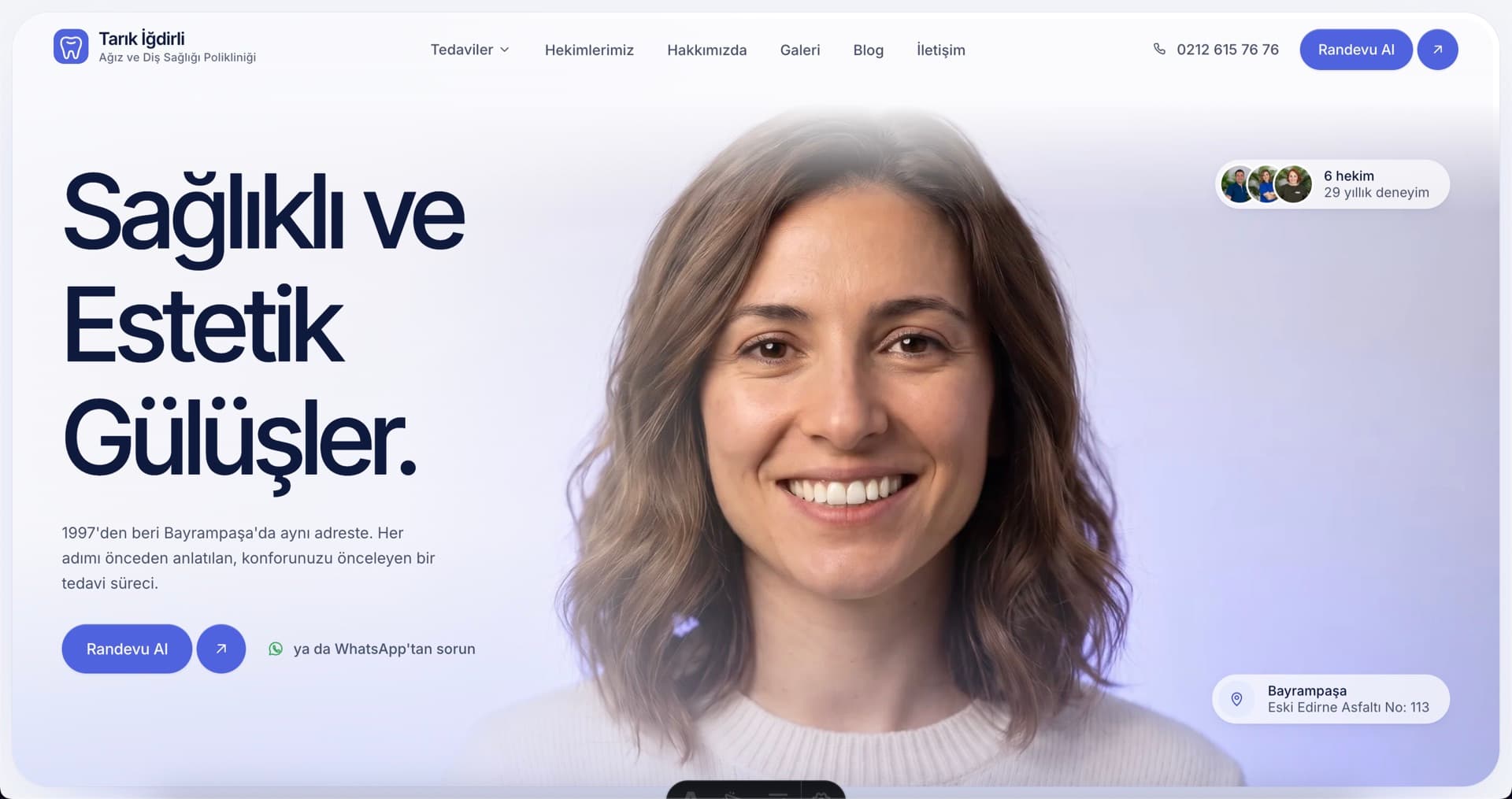 Tarık İğdirli Dental Clinic - New Website with Online Appointments