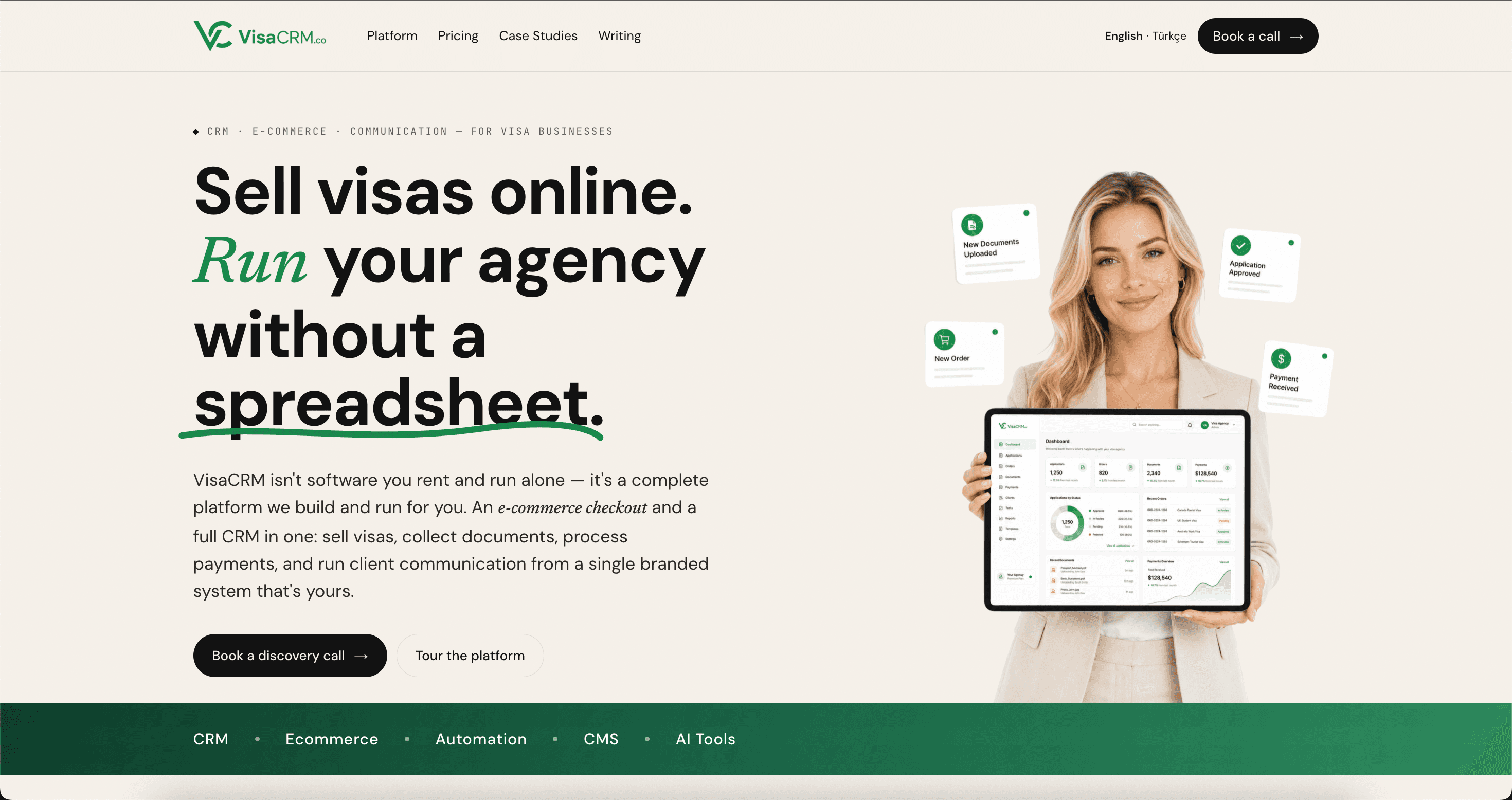 VisaCRM.co — SaaS Visa CRM Platform