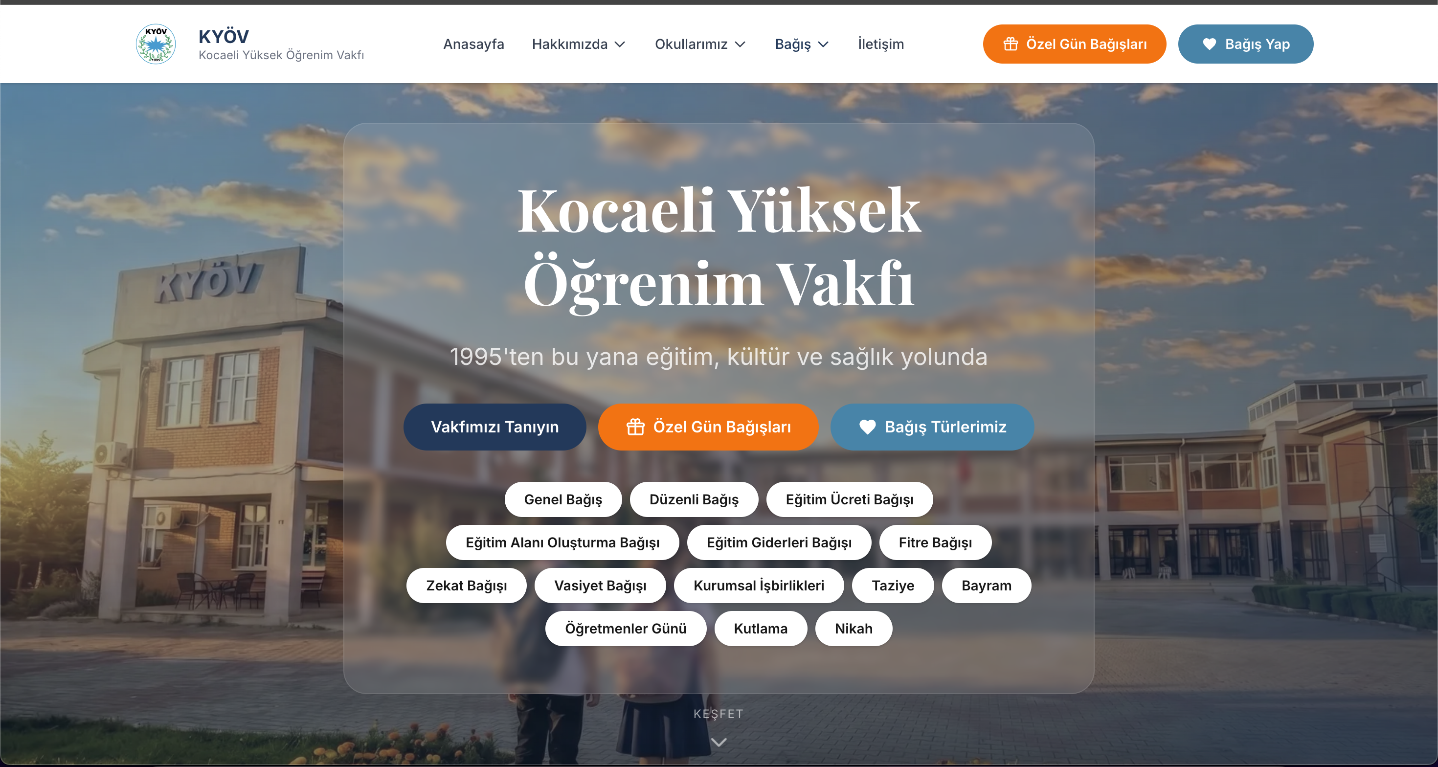 KYOV Vakıf - Foundation Site